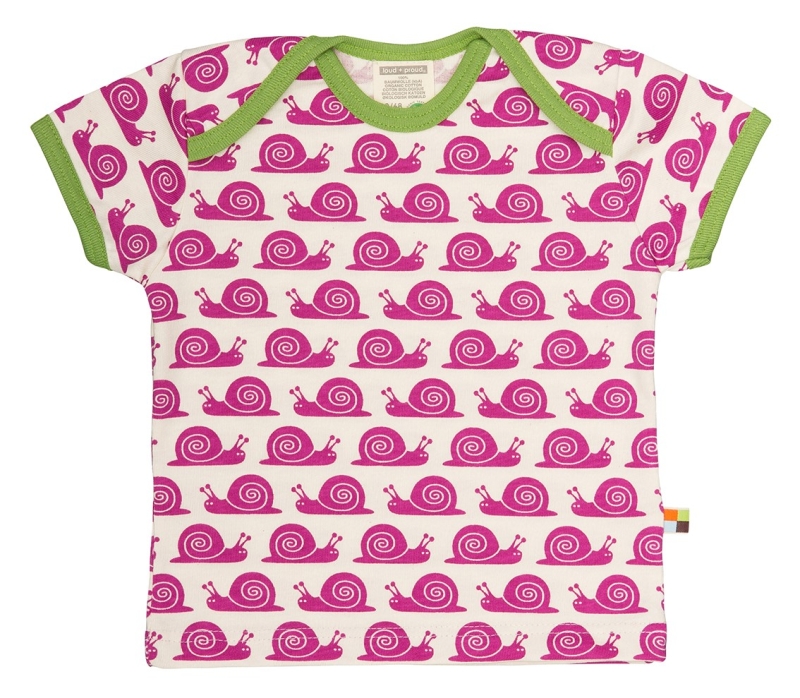 T-Shirt Schnecken - Fuchsia